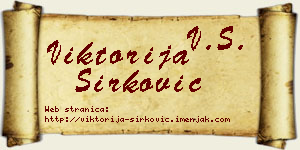Viktorija Sirković vizit kartica
